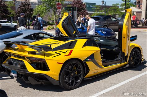 Lamborghini Aventador Svj With Doors Up