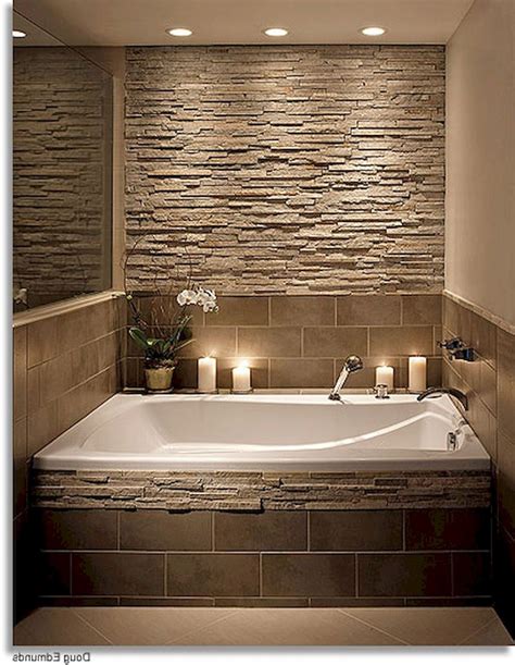 Small full bathroom with door on short wall. 57+ Amazing Small Master Bathroom Tile Makeover Design Ideas