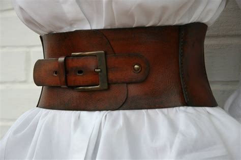 Leather Corset Belt For Women Wide Waist Belt Western Belt Etsy