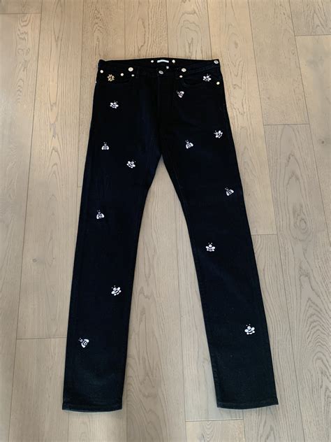 Dior Dior X Kaws Bee Embroidered Jeans Grailed
