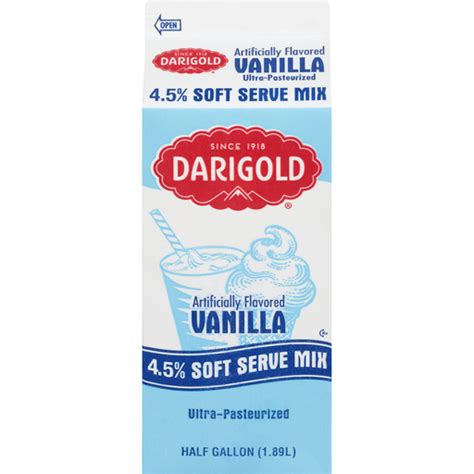 Darigold Vanilla Soft Serve Mix Gal Carton Shop Town Country Market