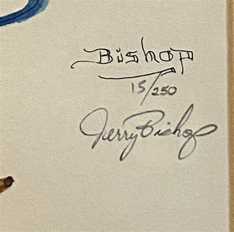 Jerry Bishop Artist Signed Numbered Duck 15250 Art Limited Edition Ebay