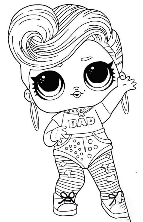 Lol Suprise Doll Bhaddie Coloring Page Free Printable Coloring Pages