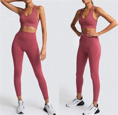 seamless gym set tracksuit women 7 colors top bra leggings sport women fitness clothing