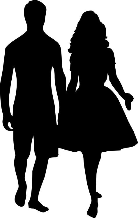 Man And Woman Love Silhouette At Getdrawings Free Download