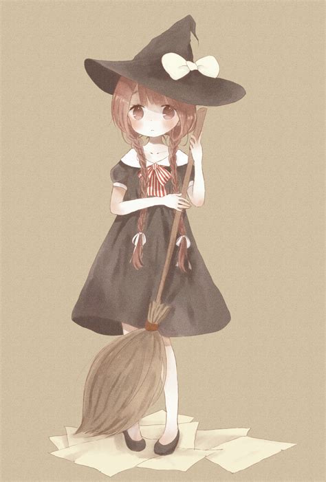 插画手绘 二来自麽麽的图片分享 堆糖网 Anime Halloween Anime Child Anime Witch
