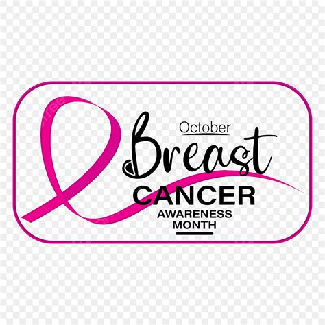 Breast Cancer Awareness Month Clipart Vector Breast Cancer Awareness