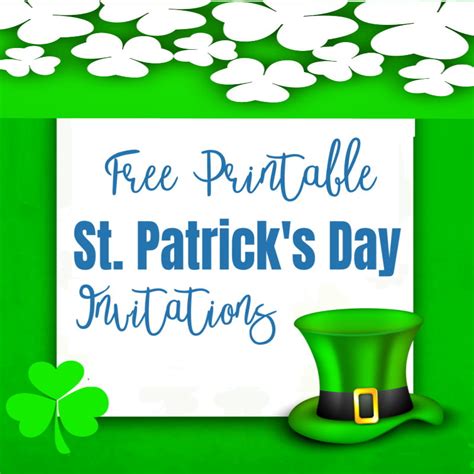 Free Printable St Patrick's Day Invitations
