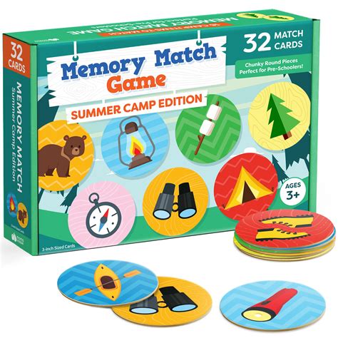 Buy Matching Memory Game For Kids 32pc Summer Camp Concentration