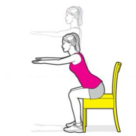 Chair Squat 2 10 Minute Workout Quick Workout Senior Fitness Fitness
