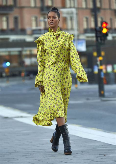 Rihannas Yellow In Stockholmlainey Gossip Lifestyle