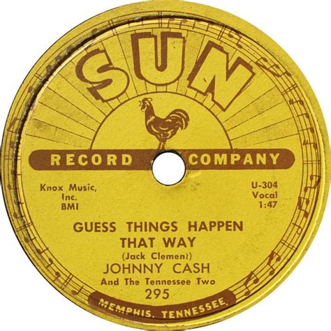 Johnny Cash Guess Things Happen That Way Lyrics Genius Lyrics