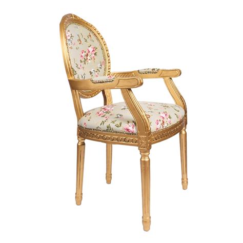 Shop online for chairs and benches in modern upholstery such as velvet, leather and rattan. Derry's Louis Floral Upholstered Dining Chair & Reviews ...