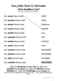 Reif für die ferien blogspot kalender rätsel zum jahr : Tage Monate Zahlen _ Übungen | Deutsche grammatik, Deutsch lernen, Daf arbeitsblätter
