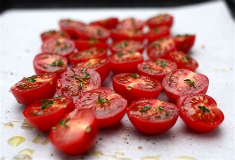 Slow Roasted Cherry Tomatoes A Simple Summer Appetizer Simple Bites