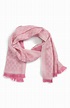 Gucci Gg Jacquard Wool Scarf in Pink - Lyst