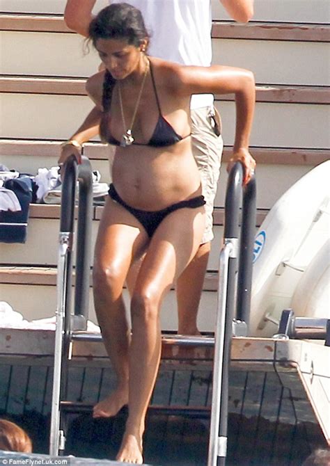 Camila Alves Shows Off Her Baby Bump In Two Flattering Bikinis While Husband Matthew Mcconaughey