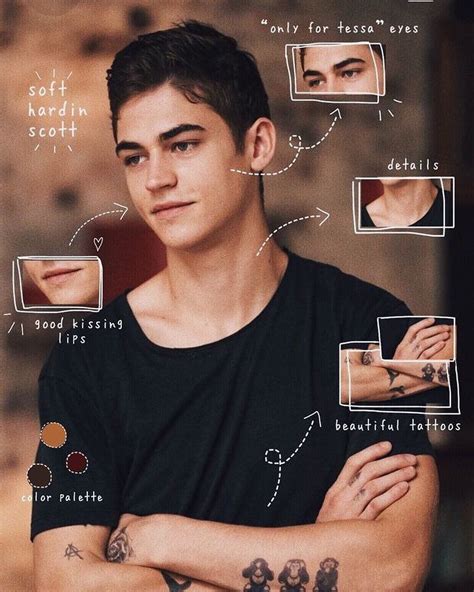 Hardin Scott 💙 Sorry For Not Giving Credit Whoever Did This I Actually Don’t Know I Just Found