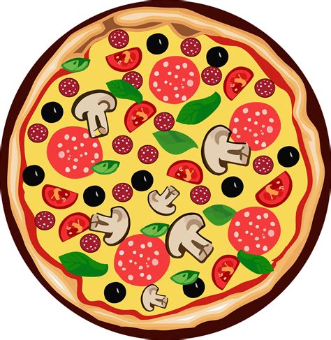 Pizza Comida Clipart Gráficos Vectoriales Gratis En Pixabay