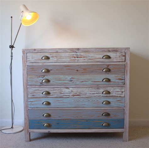 Beach Hut Style Chest Drawers Reclaimed Wood Beach Style Dressers