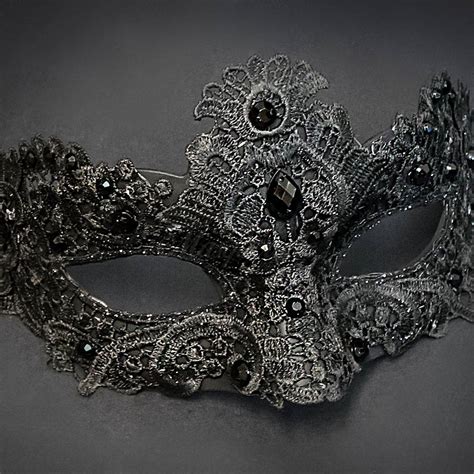 Lace Mask Black Lace Masquerade Mask Mask With Exquisite Etsy