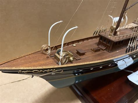 Hms Corsair Ship Model With Box Dimension Approx 34 L X 25 H The