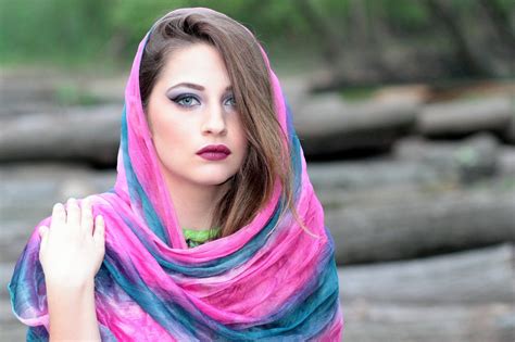 free images girl model color fashion clothing pink scarf hairstyle long hair coloring
