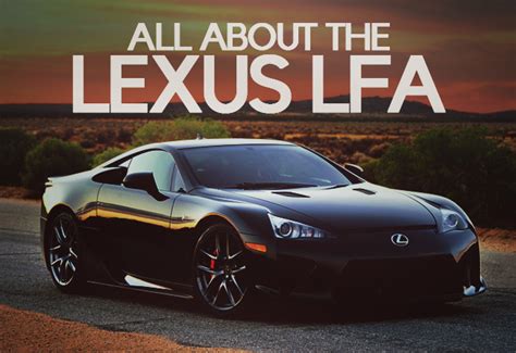 The lexus lfa is a bit of an oddball as supercars go. All About the Lexus LFA | Toyota Motors Philippines ...