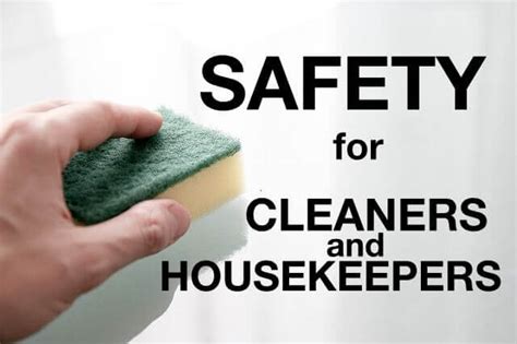 Safety For Cleaners And Housekeepers Staff Tandi