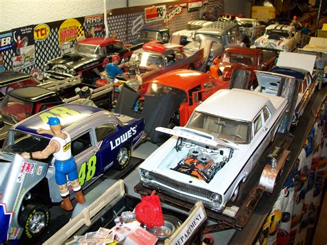 This Is A Small Part Of My 800 Cars And Trucks In A Drag Strip Diorama