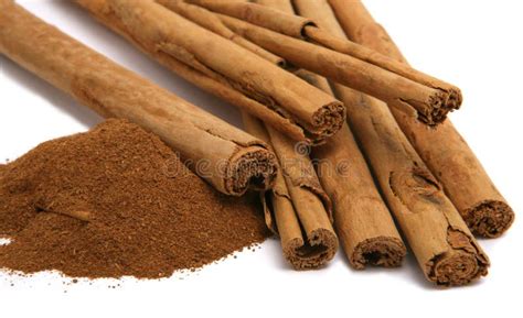 Cinnamon Powder And Bark Stock Image Image Of Sweet Baking 8444759