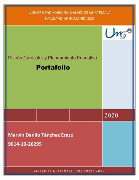 Portafolio Diseño Curricular Y Planeamiento Educativo By Danilo Tanchez