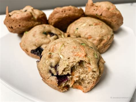 Zucchini Carrot Blueberry Muffins Jewels And Heart