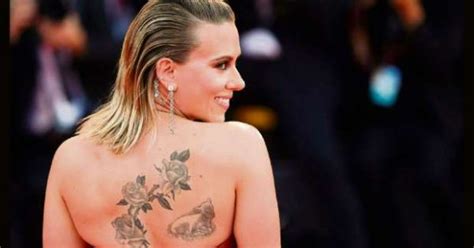 Age of ultron, marks scarlett johannsson's first since giving birth to daughter rose in september of last year. Scarlett Johansson Tattoo Designs on Back, Rib and Hand ...