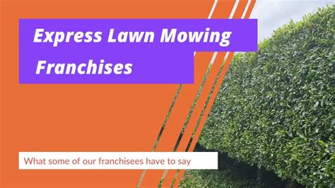 Lawn Mowing Franchises And Businesses Express Lawn Mowing