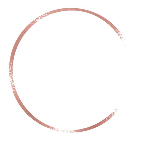 Rose Gold Foil Circle Clipart Blogging Clipart Logo Etsy