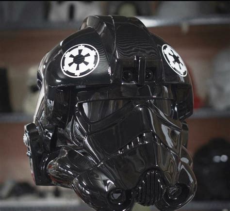 Starwars Imperial Tie Fighter Pilot Helmet Motorcycle Custom Dot And Ece