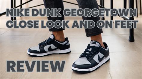 Nike Dunk Low Georgetown Close Look And On Feet Review Better Than