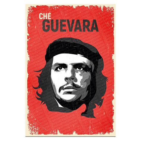 Che Guevara Ahşap Retro Poster Retro Ahşap Poster