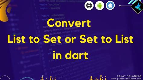How To Convert List To Set In Dart Flutter Vice Versa