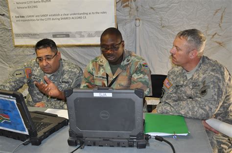 Us Army Africa Command Post Soldiers Train With South African Forces