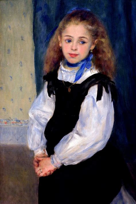 Portrait Of Mademoiselle Adelphine Legrand By Pierre Auguste Renoir
