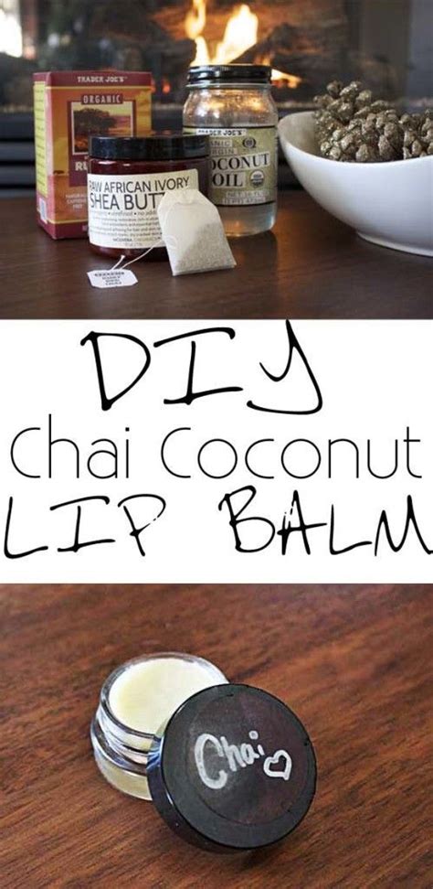 To soothe severely chapped and dry lips, you can add ingredients like menthol or camphor to ease any pain from the dryness. DIY Chai Lip Balm with Coconut Oil and Shea Butter! | Coconut lip balm, Diy lip balm recipes ...
