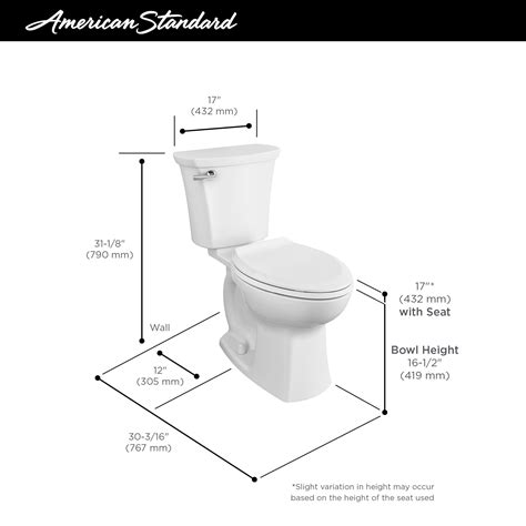 Edgemere® Two Piece 128 Gpf48 Lpf Chair Height Elongated Toilet Less