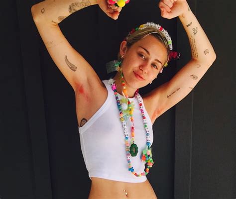 Miley Cyrus Dyes Armpit Hair Pink And Continues To Be A Body Hair Bamf