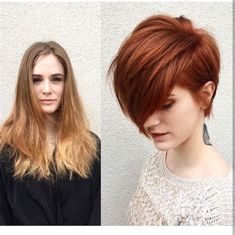 Make Overs Long Hair To Short Hair Before And After Pop Haircuts
