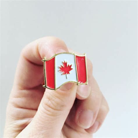 Canadian Flag Enamel Pin Canada Flag Pin Canada 150th Etsy