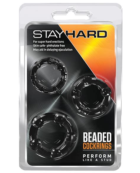 blush stay hard beaded cock rings 3 pack bl by blush novelties cupid s lingerie