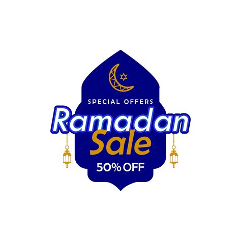 Ramadan Sale Badge Banner Template Design Background 6762638 Vector Art