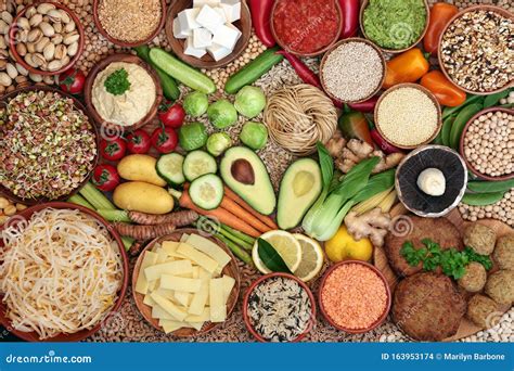 Vegan Food For Good Health Stock Photo Image Of Legumes 163953174